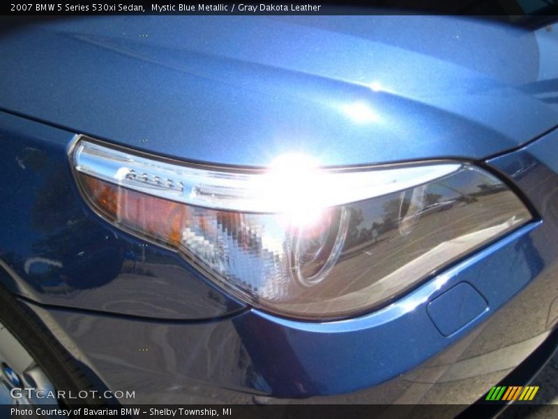 Mystic Blue Metallic / Gray Dakota Leather 2007 BMW 5 Series 530xi Sedan