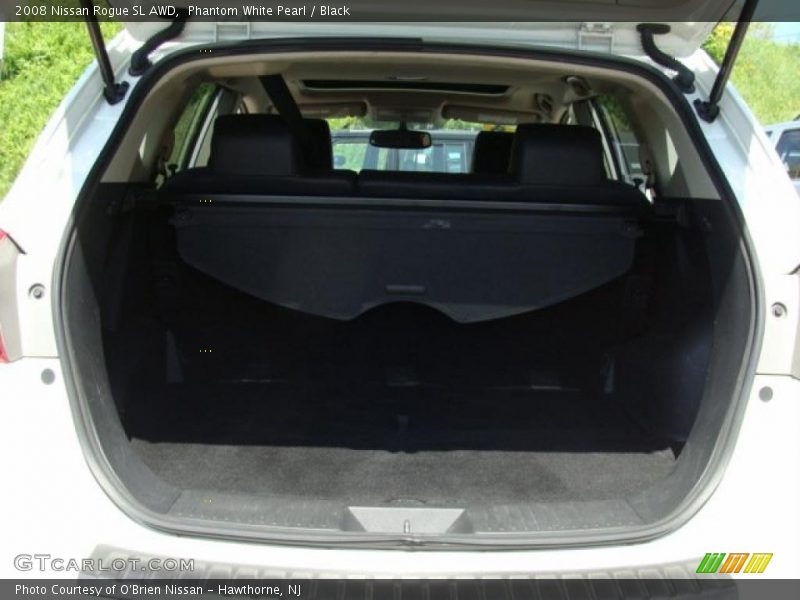 Phantom White Pearl / Black 2008 Nissan Rogue SL AWD