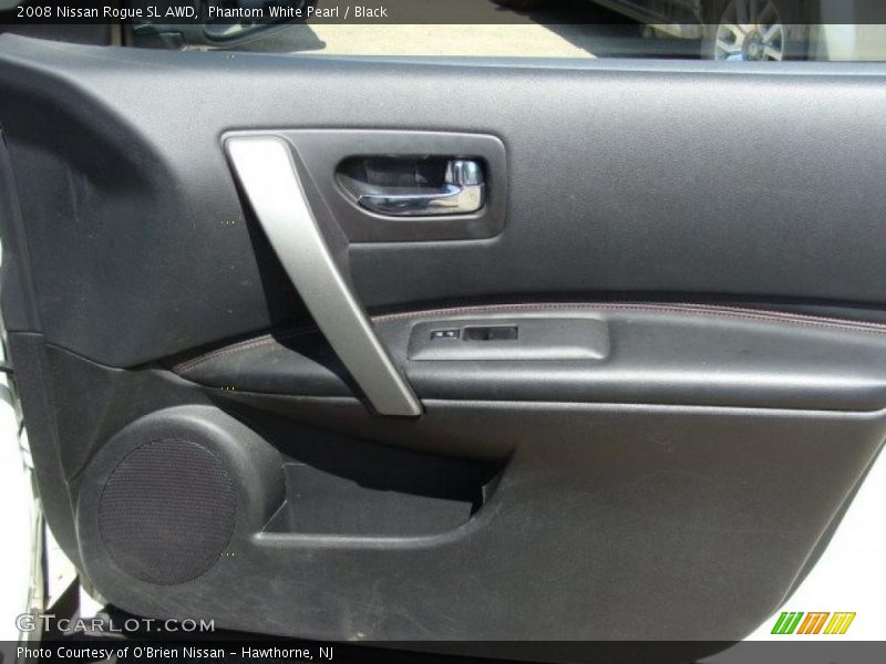 Phantom White Pearl / Black 2008 Nissan Rogue SL AWD