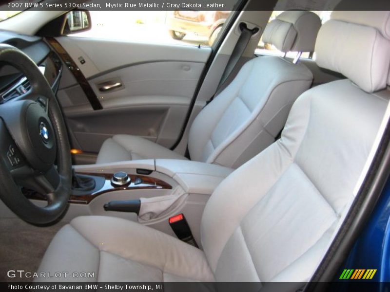 Mystic Blue Metallic / Gray Dakota Leather 2007 BMW 5 Series 530xi Sedan