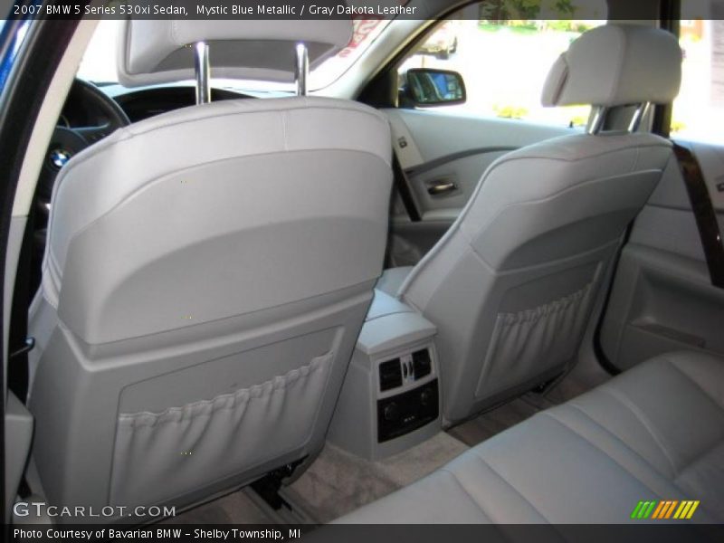 Mystic Blue Metallic / Gray Dakota Leather 2007 BMW 5 Series 530xi Sedan