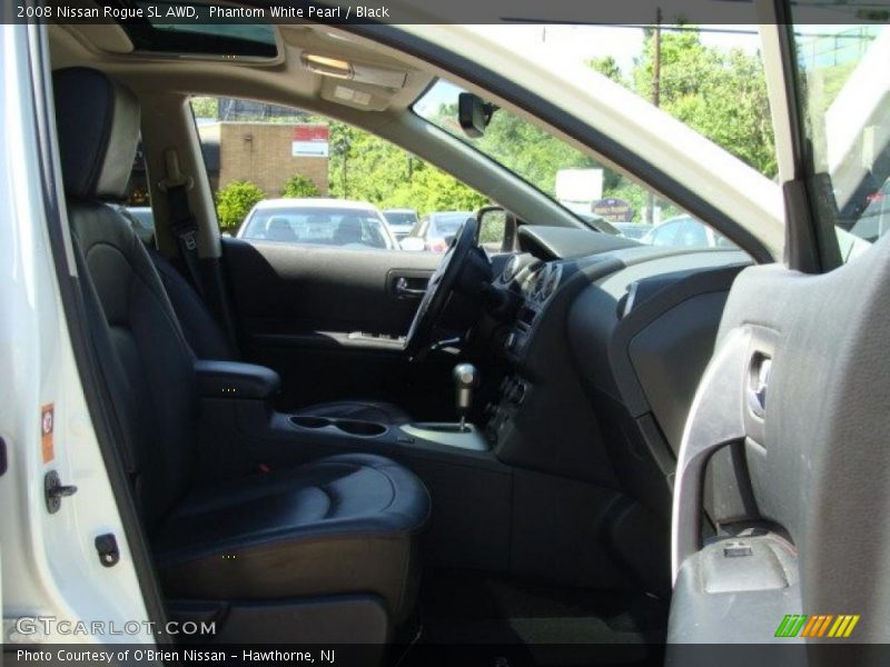 Phantom White Pearl / Black 2008 Nissan Rogue SL AWD