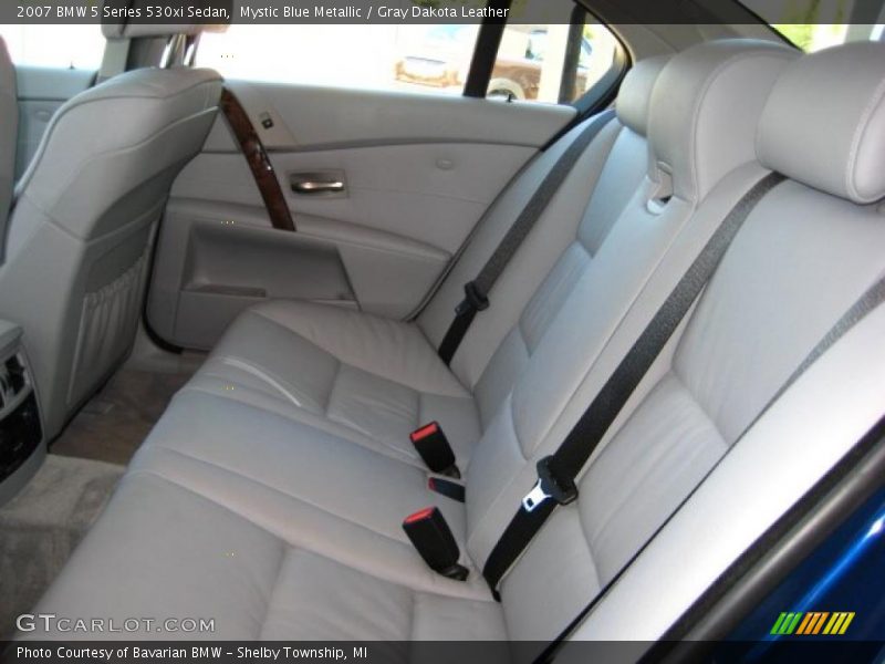 Mystic Blue Metallic / Gray Dakota Leather 2007 BMW 5 Series 530xi Sedan