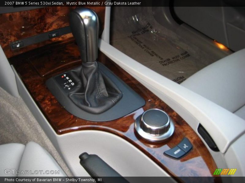 Mystic Blue Metallic / Gray Dakota Leather 2007 BMW 5 Series 530xi Sedan
