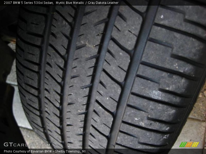 Mystic Blue Metallic / Gray Dakota Leather 2007 BMW 5 Series 530xi Sedan