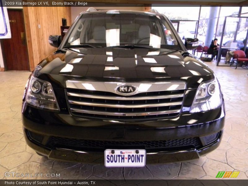 Ebony Black / Beige 2009 Kia Borrego LX V6