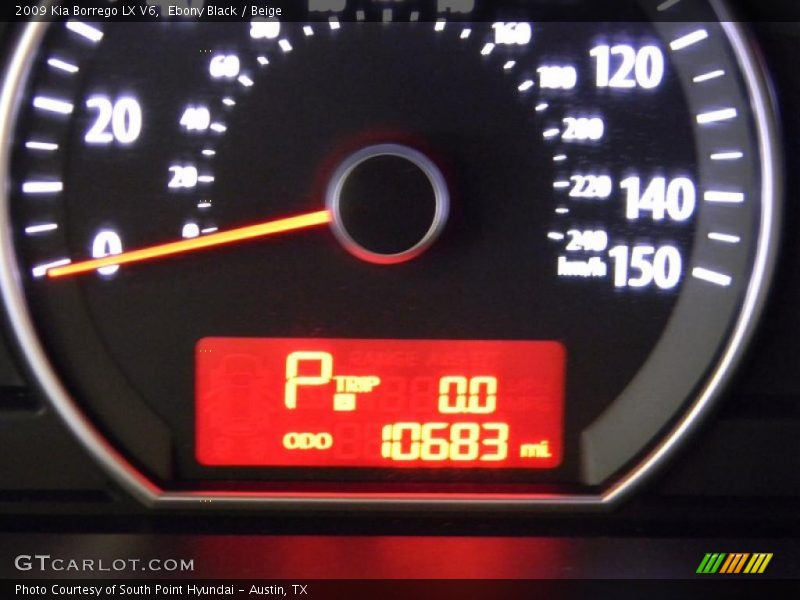 Ebony Black / Beige 2009 Kia Borrego LX V6