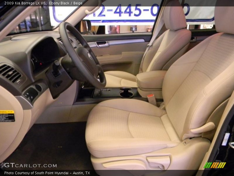 Ebony Black / Beige 2009 Kia Borrego LX V6