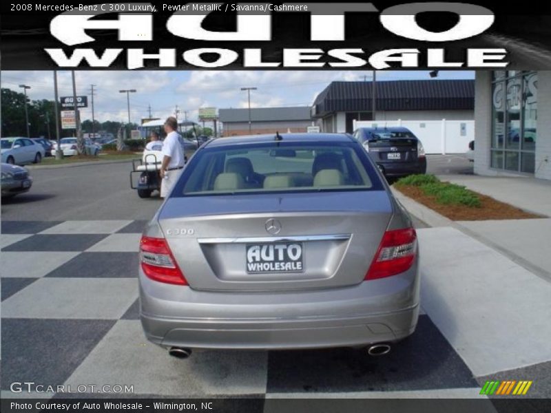 Pewter Metallic / Savanna/Cashmere 2008 Mercedes-Benz C 300 Luxury