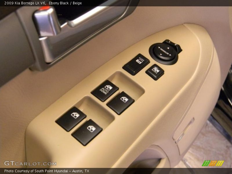 Ebony Black / Beige 2009 Kia Borrego LX V6