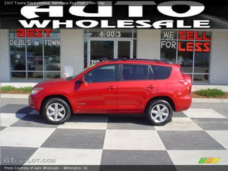 Barcelona Red Pearl / Ash Gray 2007 Toyota RAV4 Limited