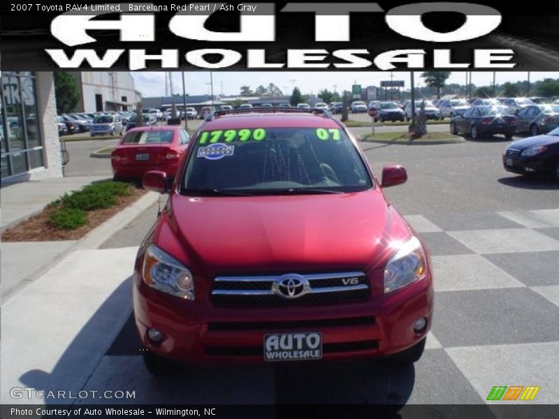Barcelona Red Pearl / Ash Gray 2007 Toyota RAV4 Limited