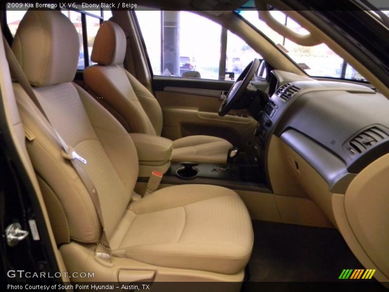 Ebony Black / Beige 2009 Kia Borrego LX V6