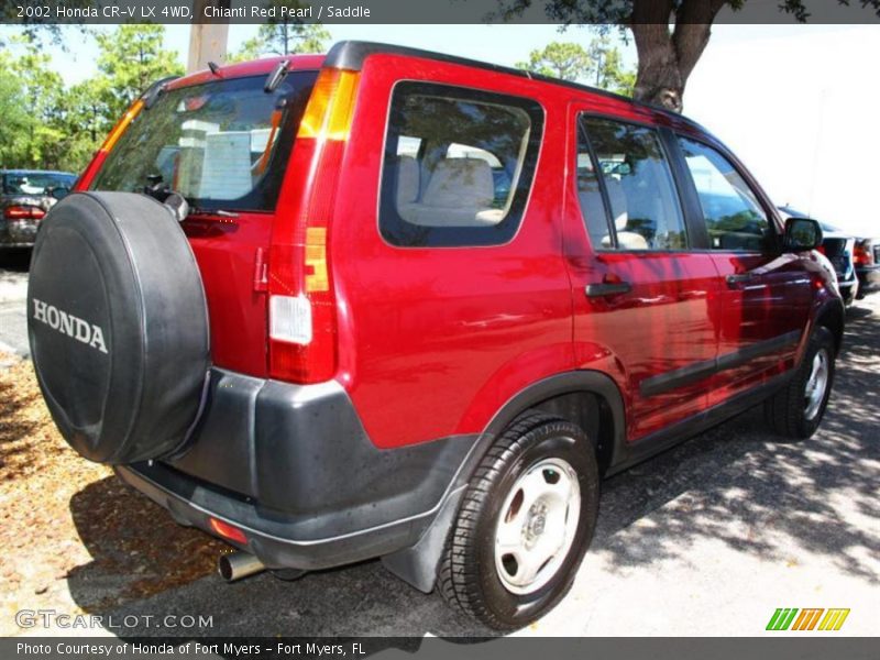 Chianti Red Pearl / Saddle 2002 Honda CR-V LX 4WD