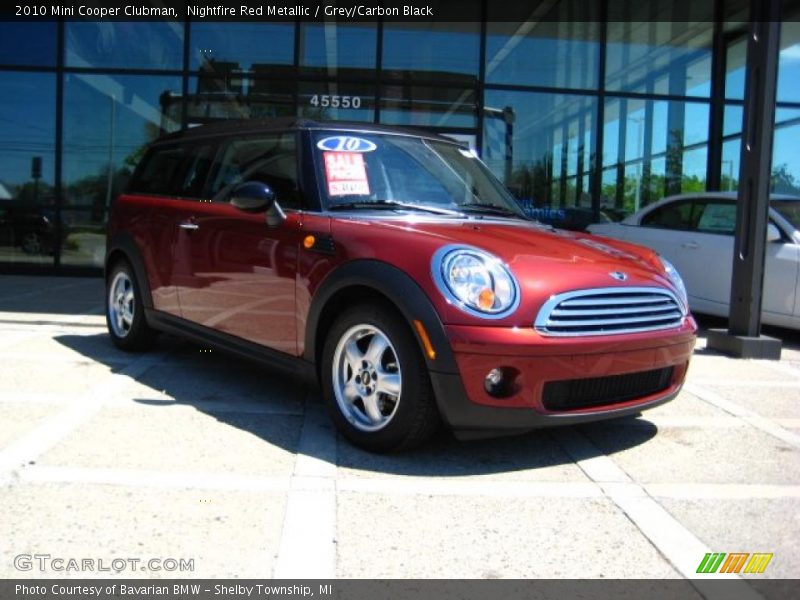 Nightfire Red Metallic / Grey/Carbon Black 2010 Mini Cooper Clubman
