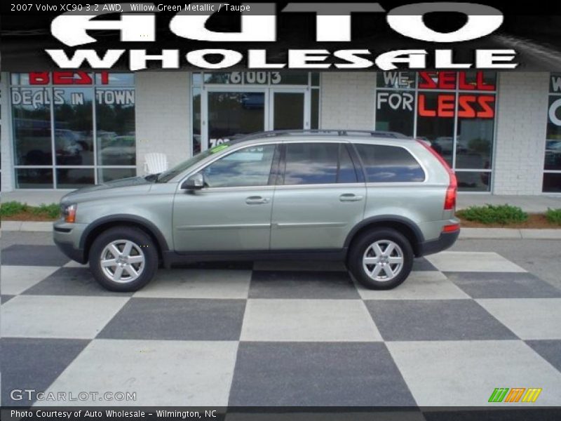 Willow Green Metallic / Taupe 2007 Volvo XC90 3.2 AWD