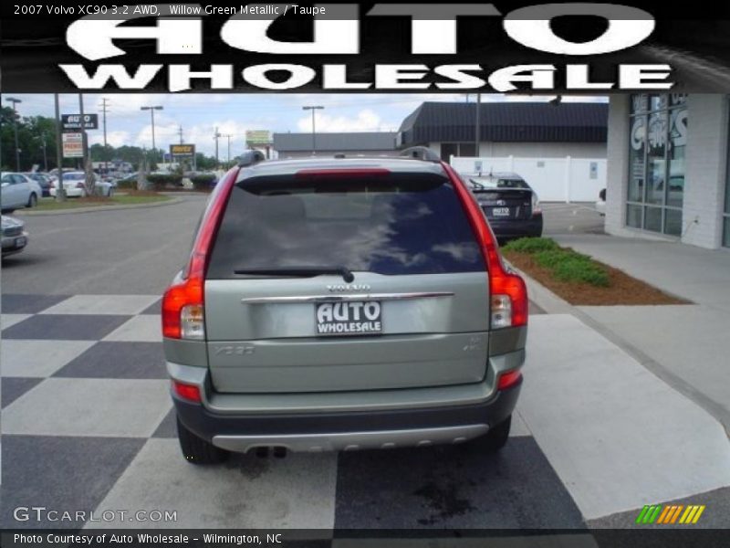Willow Green Metallic / Taupe 2007 Volvo XC90 3.2 AWD