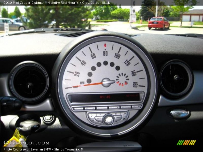 Nightfire Red Metallic / Grey/Carbon Black 2010 Mini Cooper Clubman