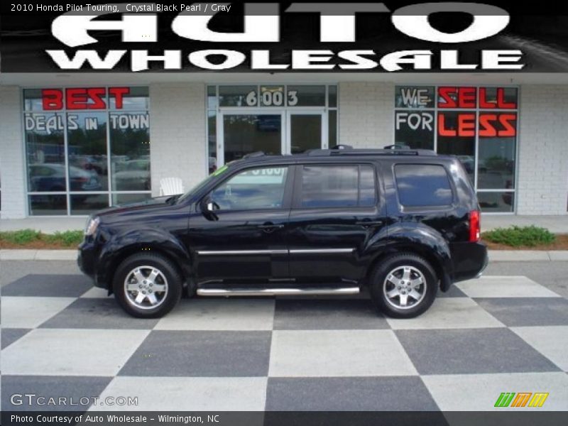 Crystal Black Pearl / Gray 2010 Honda Pilot Touring