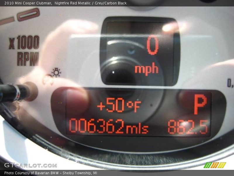 Nightfire Red Metallic / Grey/Carbon Black 2010 Mini Cooper Clubman