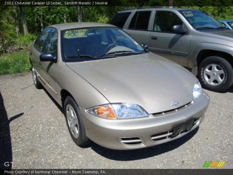 Sandrift Metallic / Neutral 2001 Chevrolet Cavalier LS Sedan