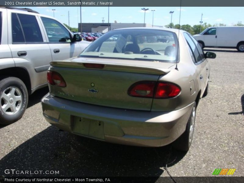 Sandrift Metallic / Neutral 2001 Chevrolet Cavalier LS Sedan