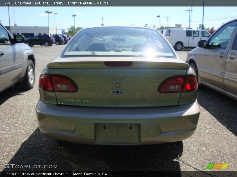 Sandrift Metallic / Neutral 2001 Chevrolet Cavalier LS Sedan