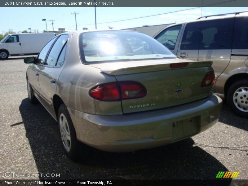 Sandrift Metallic / Neutral 2001 Chevrolet Cavalier LS Sedan