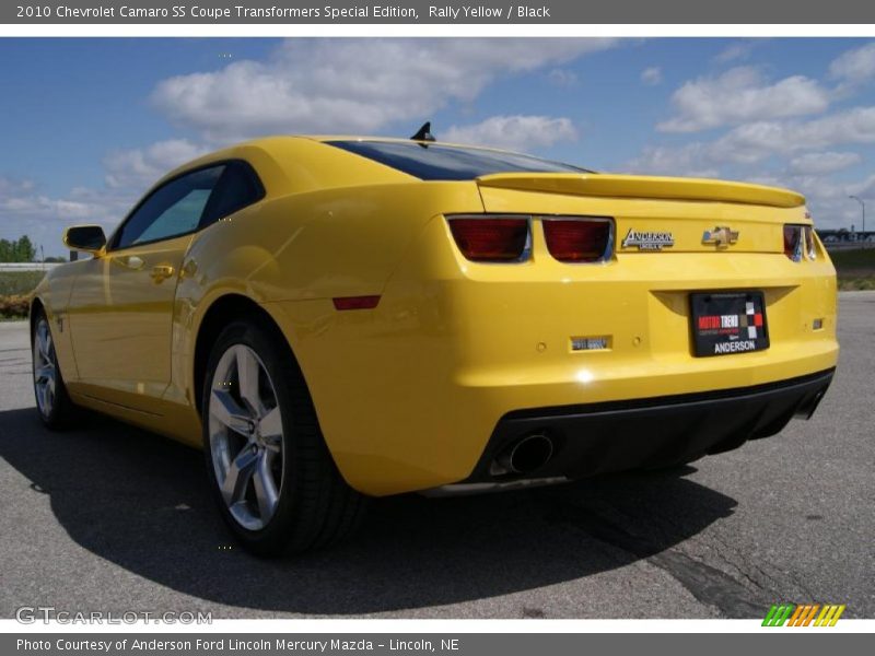 Rally Yellow / Black 2010 Chevrolet Camaro SS Coupe Transformers Special Edition
