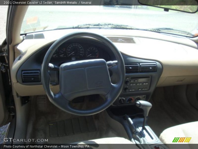 Sandrift Metallic / Neutral 2001 Chevrolet Cavalier LS Sedan