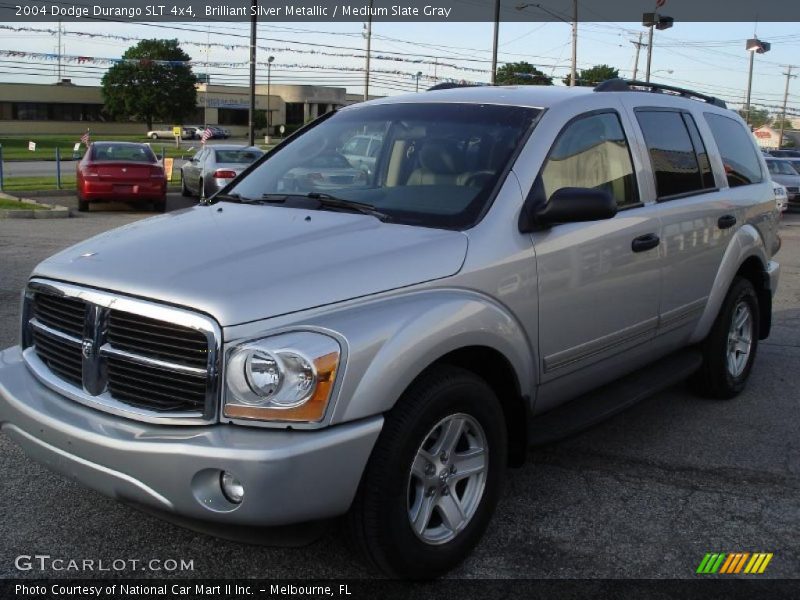 Brilliant Silver Metallic / Medium Slate Gray 2004 Dodge Durango SLT 4x4