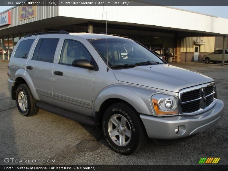 Brilliant Silver Metallic / Medium Slate Gray 2004 Dodge Durango SLT 4x4
