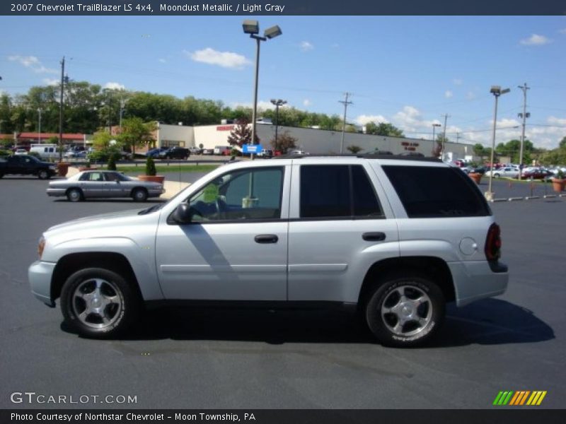 Moondust Metallic / Light Gray 2007 Chevrolet TrailBlazer LS 4x4