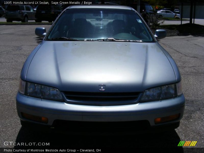 Sage Green Metallic / Beige 1995 Honda Accord LX Sedan