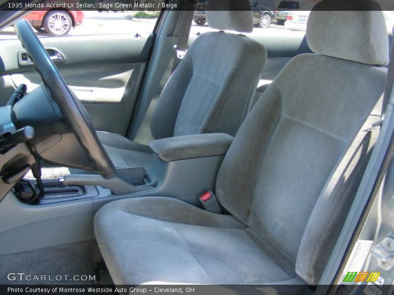 Sage Green Metallic / Beige 1995 Honda Accord LX Sedan