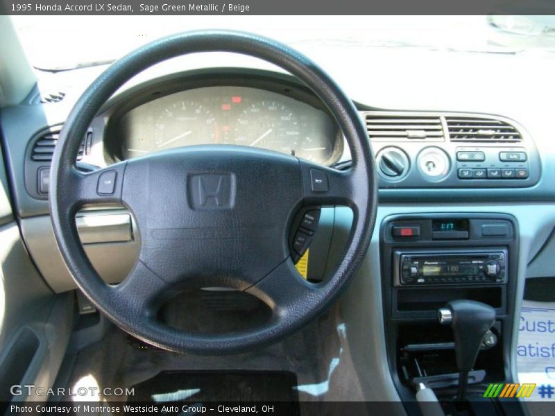 Sage Green Metallic / Beige 1995 Honda Accord LX Sedan