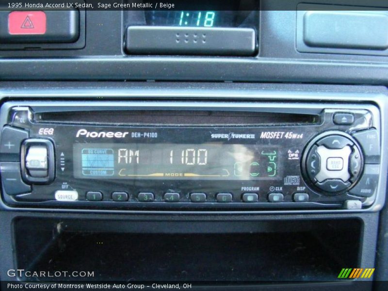 Sage Green Metallic / Beige 1995 Honda Accord LX Sedan