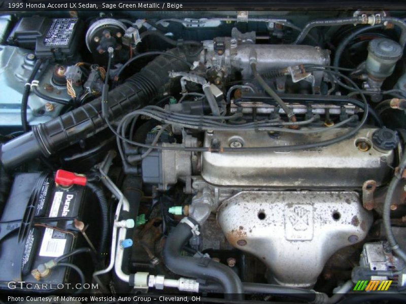 Sage Green Metallic / Beige 1995 Honda Accord LX Sedan