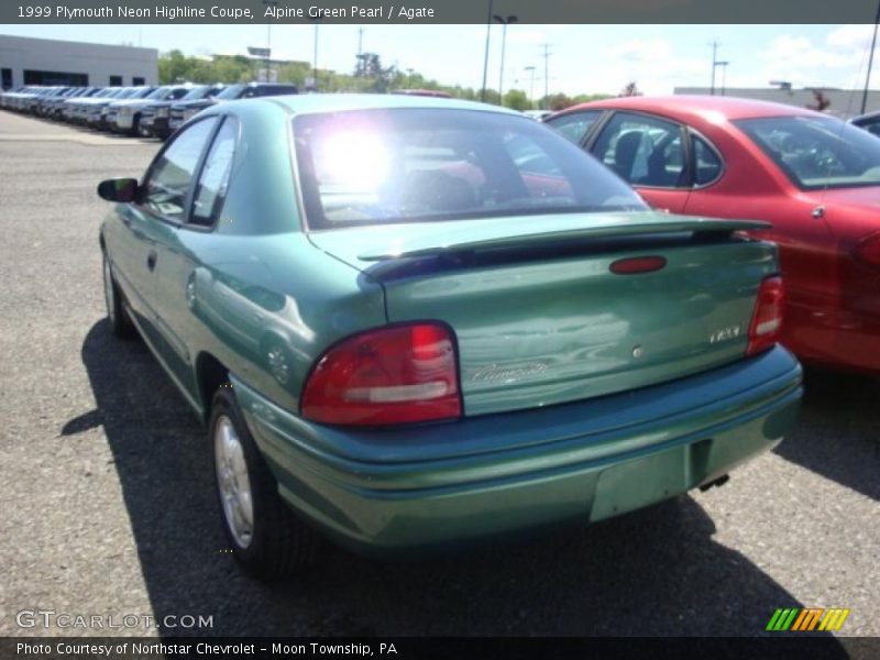 Alpine Green Pearl / Agate 1999 Plymouth Neon Highline Coupe