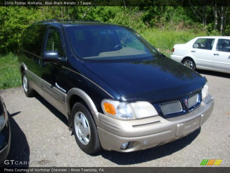 Blue-Black Metallic / Taupe 2000 Pontiac Montana