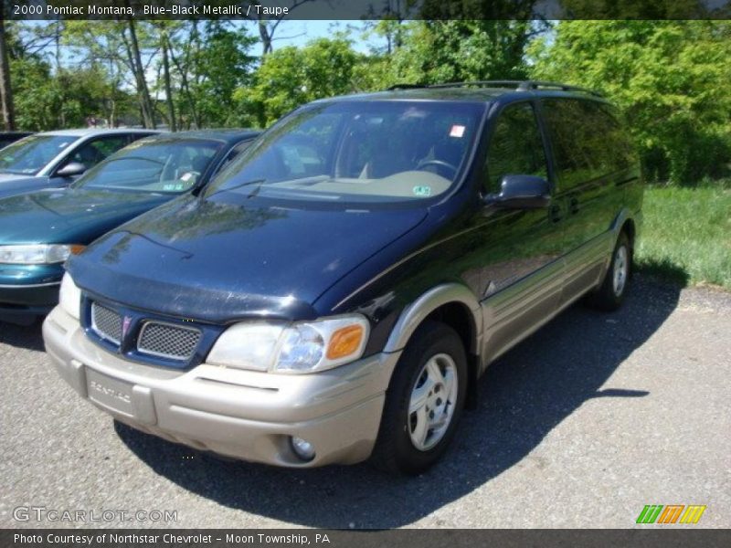 Blue-Black Metallic / Taupe 2000 Pontiac Montana