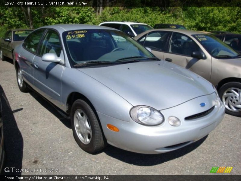 Silver Frost Pearl / Grey 1997 Ford Taurus GL