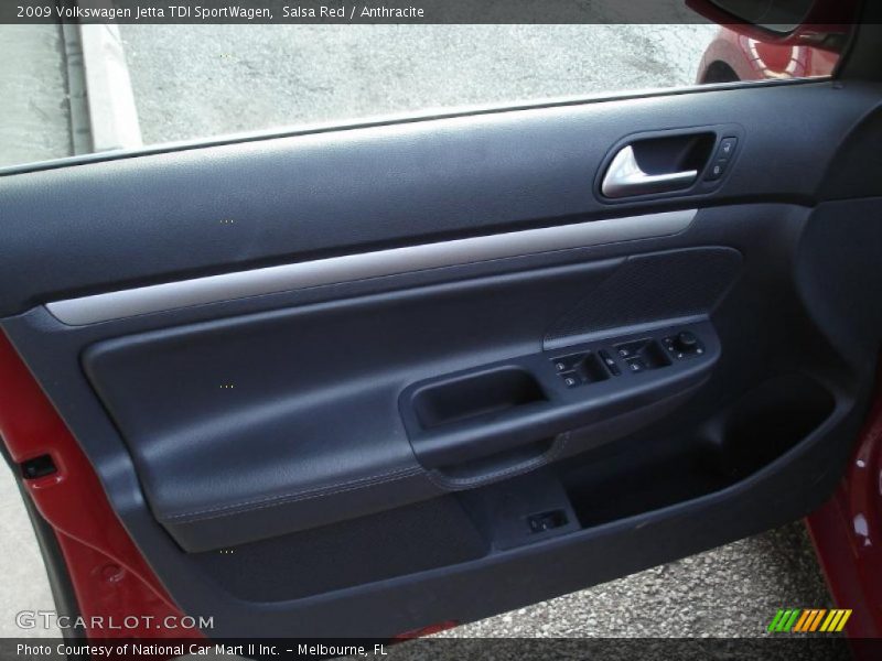 Salsa Red / Anthracite 2009 Volkswagen Jetta TDI SportWagen