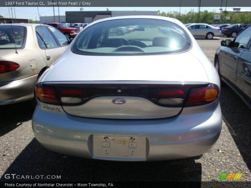 Silver Frost Pearl / Grey 1997 Ford Taurus GL