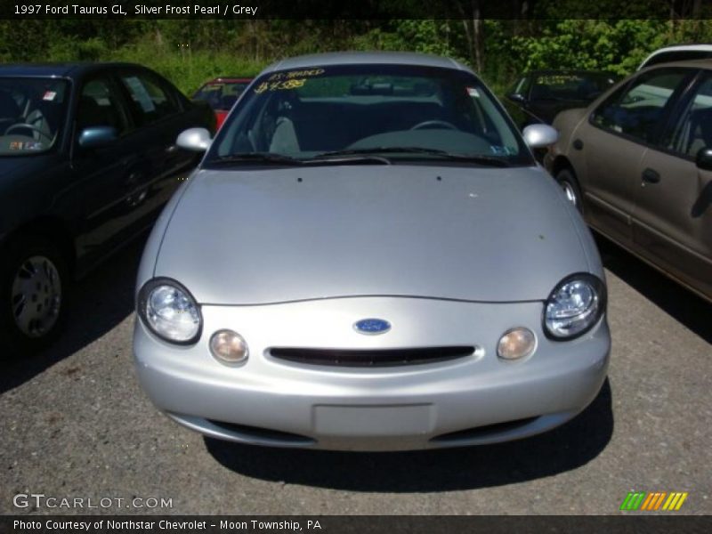 Silver Frost Pearl / Grey 1997 Ford Taurus GL
