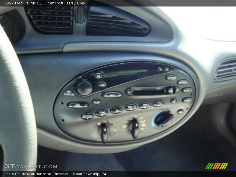 Silver Frost Pearl / Grey 1997 Ford Taurus GL