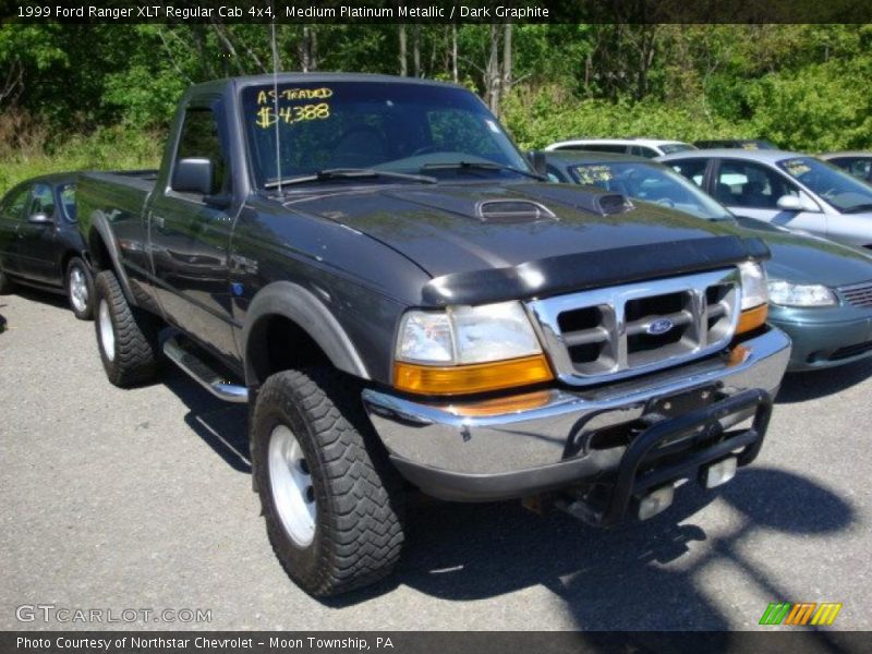 Medium Platinum Metallic / Dark Graphite 1999 Ford Ranger XLT Regular Cab 4x4