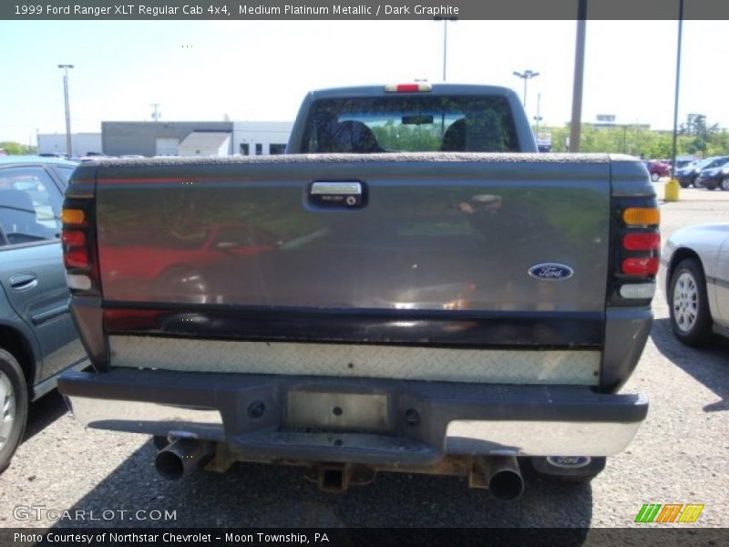 Medium Platinum Metallic / Dark Graphite 1999 Ford Ranger XLT Regular Cab 4x4