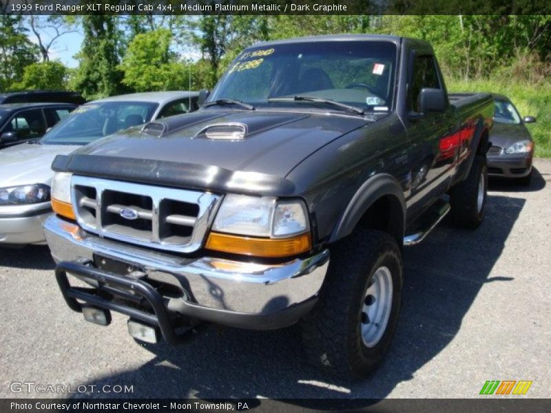 Medium Platinum Metallic / Dark Graphite 1999 Ford Ranger XLT Regular Cab 4x4