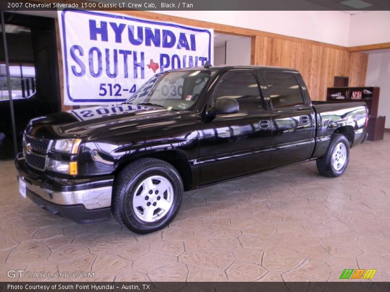 Black / Tan 2007 Chevrolet Silverado 1500 Classic LT Crew Cab